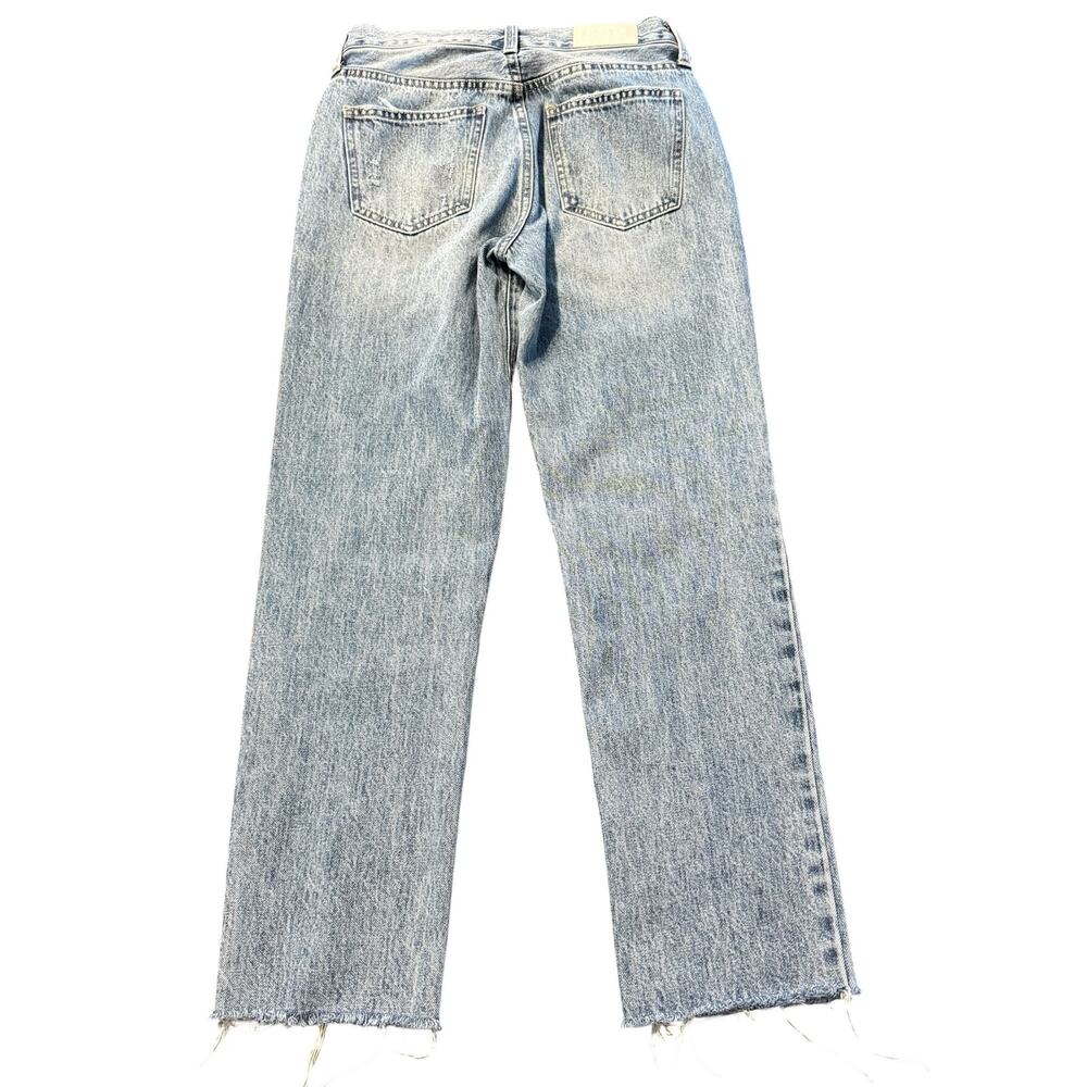 Pistola jeans, light wash, straight, mom jeans, distress, cotton, button fly, 25 - Picture 4 of 7